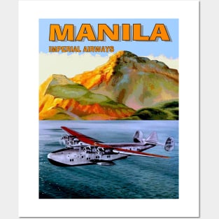 Manila tourism by Imperial Airways Advertising Vintage Print Posters and Art